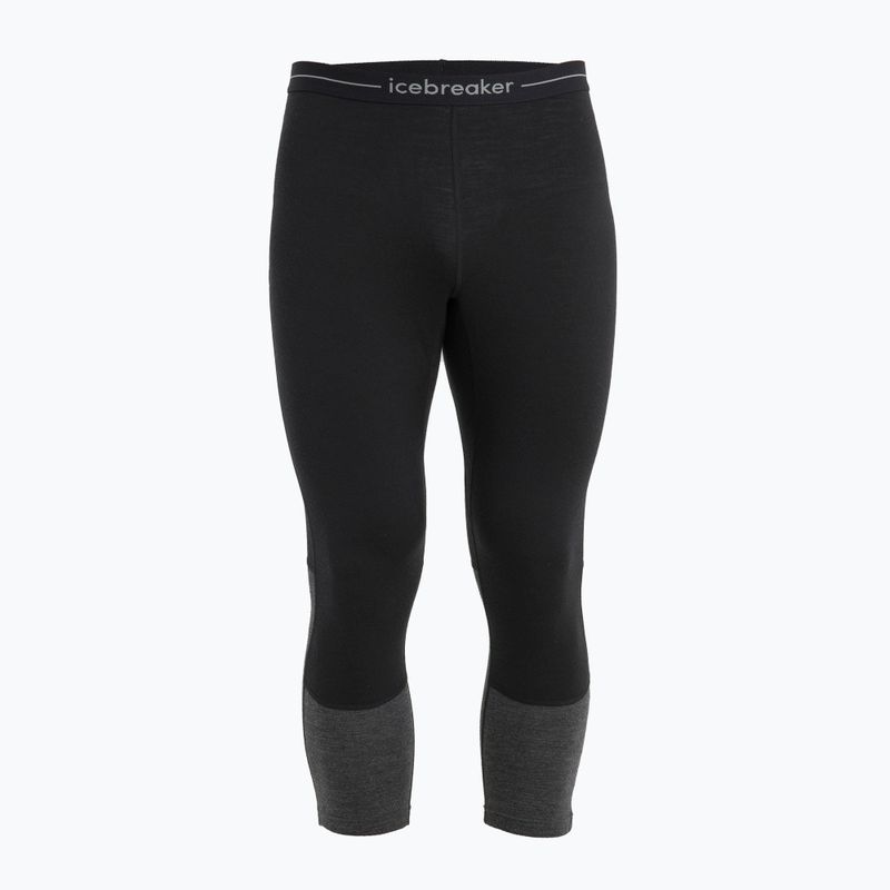 Pánske termo nohavice icebreaker Merino 200 ZoneKnit 3/4 black