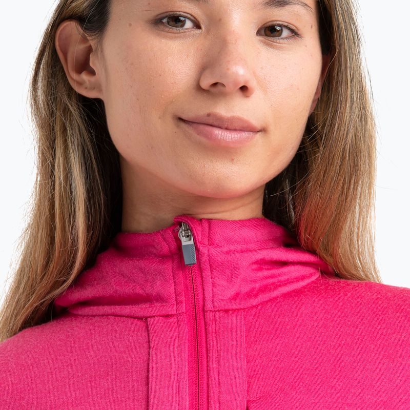 Icebreaker dámska trekingová bunda Quantum III Zip Hood tempo/electron pink/cb 4