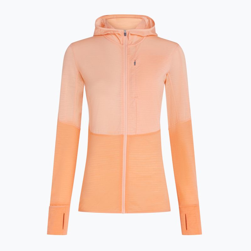 Dámska trekingová mikina Icebreaker Merino 200 Realfleece Descender Zip Hoodie sunstone/feldspar 12