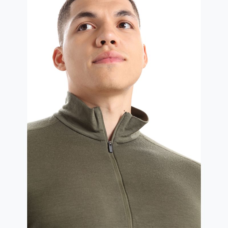 Pánska termo  mikina Icebreaker Merino 200 Oasis Half Zip loden green 4
