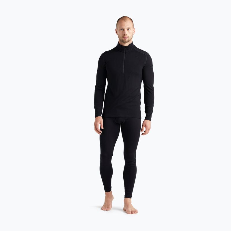 Pánska termo mikina icebreaker 260 Tech LS Half Zip black 2