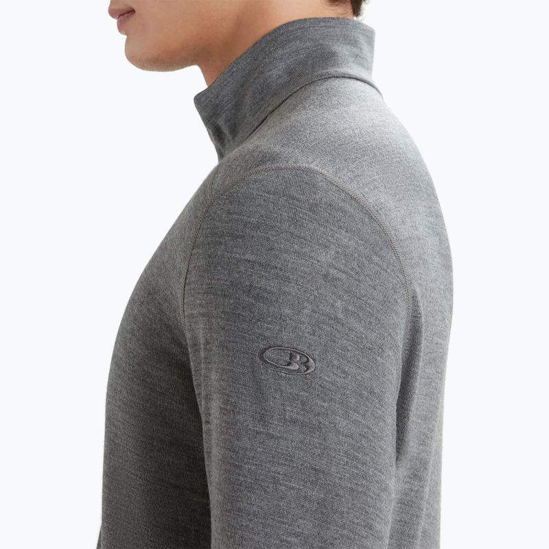 Pánska termo  mikina icebreaker 260 Tech LS Half Zip gritstone heather 5