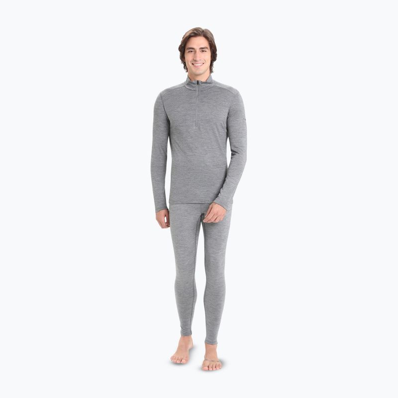 Pánska termo mikina icebreaker Merino 200 Oasis Half Zip gritstone heather 2