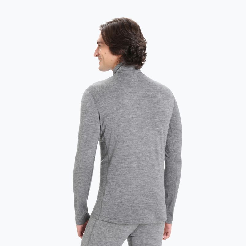 Pánska termo mikina icebreaker Merino 200 Oasis Half Zip gritstone heather 3