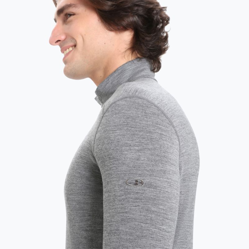 Pánska termo mikina icebreaker Merino 200 Oasis Half Zip gritstone heather 5