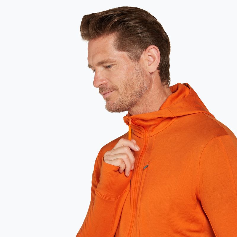 Pánska mikina Icebreaker Merino 260 Quantum IV Zip Hoodie blaze 4