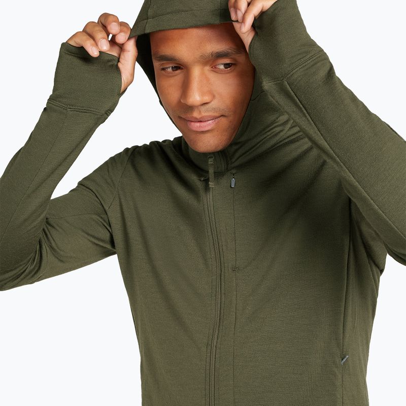 Pánska mikina Icebreaker Merino 260 Quantum IV Zip Hoodie loden 5