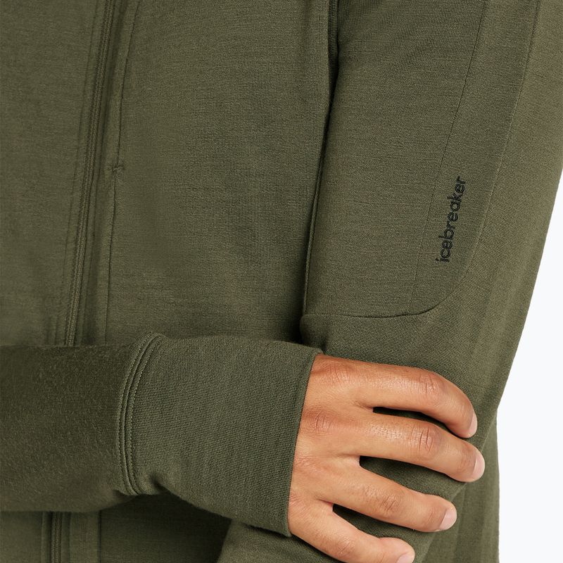 Pánska mikina Icebreaker Merino 260 Quantum IV Zip Hoodie loden 7