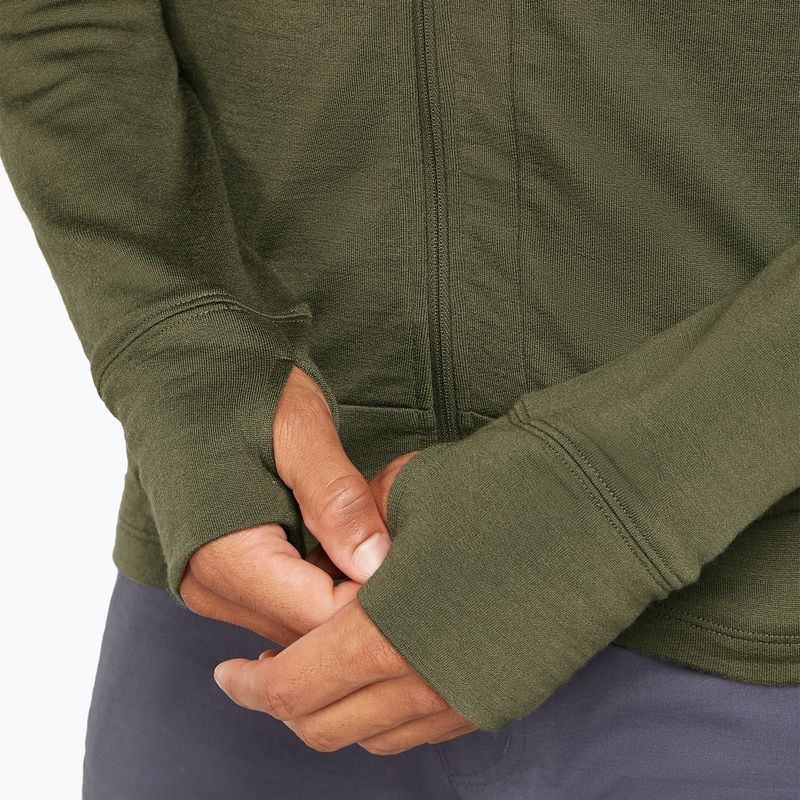 Pánska mikina Icebreaker Merino 260 Quantum IV Zip Hoodie loden 8