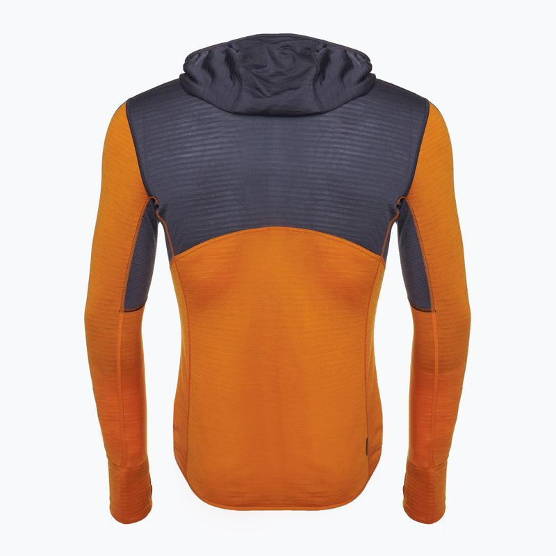 Pánska trekingová mikina Icebreaker Merino 200 Realfleece Descender Zip Hoodie graphite/ray 8