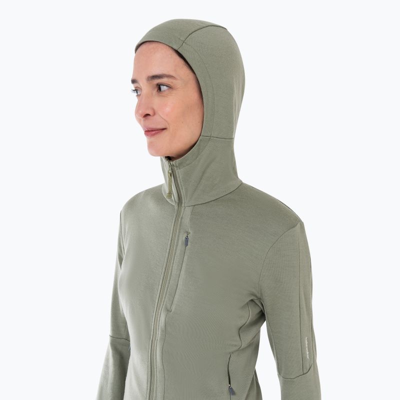 Dámska trekingová mikina Icebreaker Merino 260 Quantum IV Zip Hoodie lichen 4