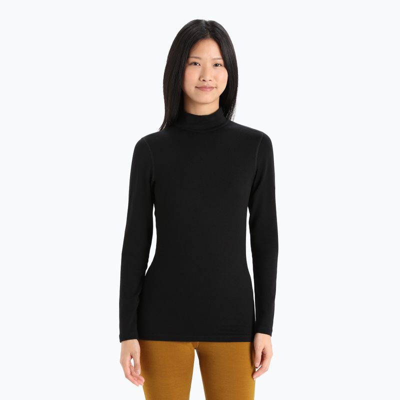 Dámska termoaktívna mikina icebreaker 260 Tech Turtleneck black