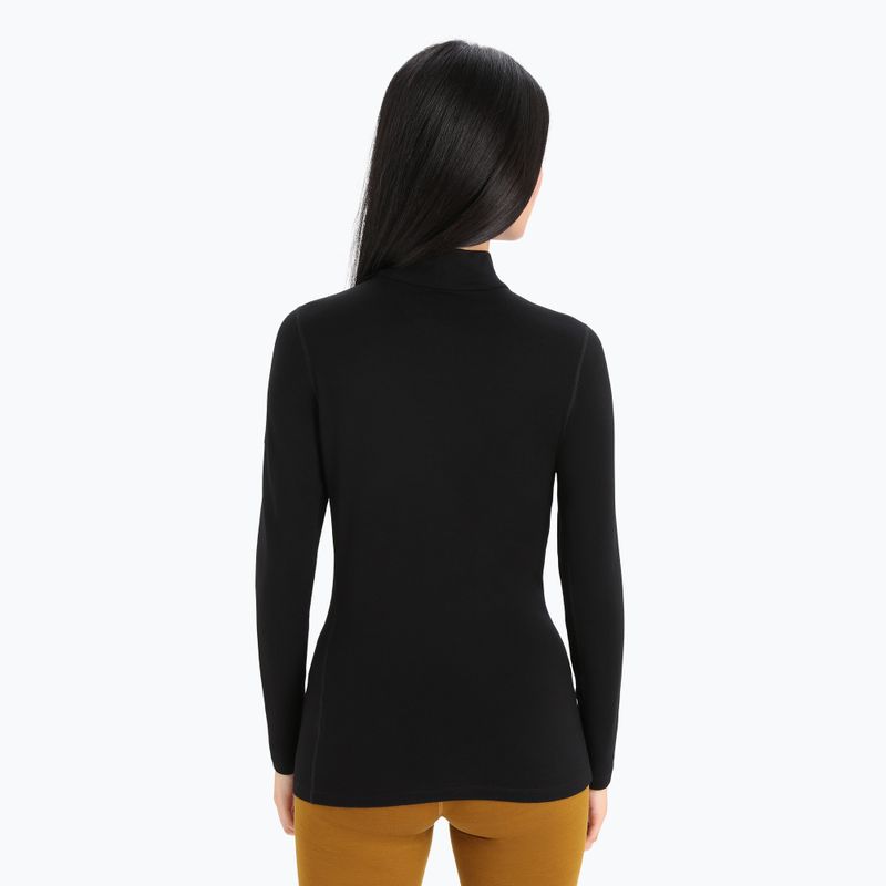 Dámska termoaktívna mikina icebreaker 260 Tech Turtleneck black 3