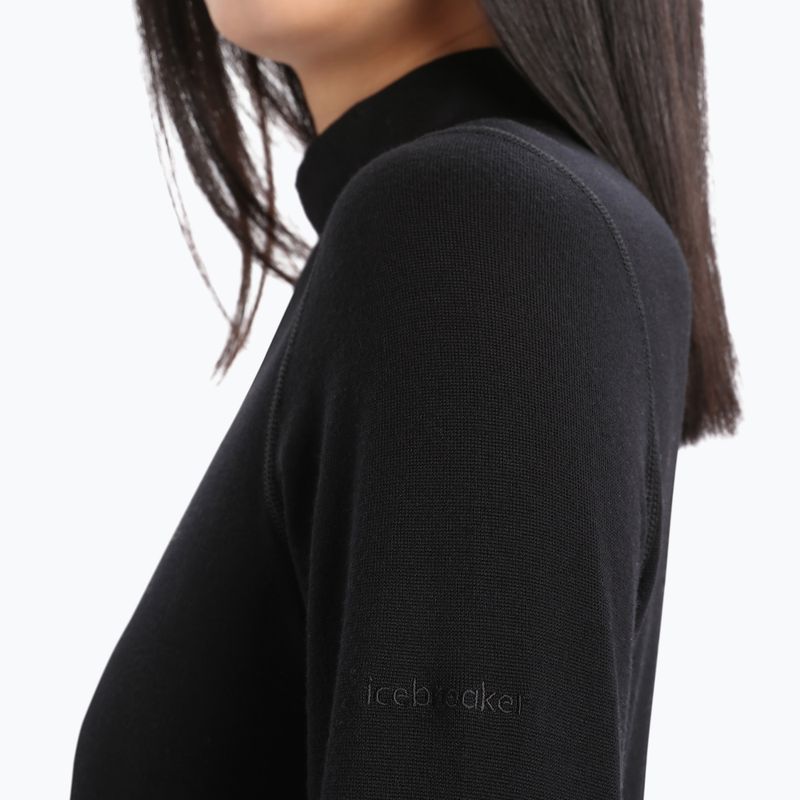 Dámska termoaktívna mikina icebreaker 260 Tech Turtleneck black 5