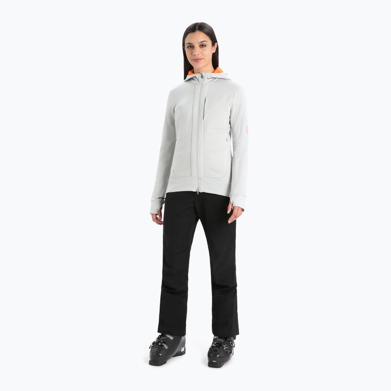 Icebreaker dámska trekingová mikina Quantum III LS Zip Hood white IB0A59JW5521 2