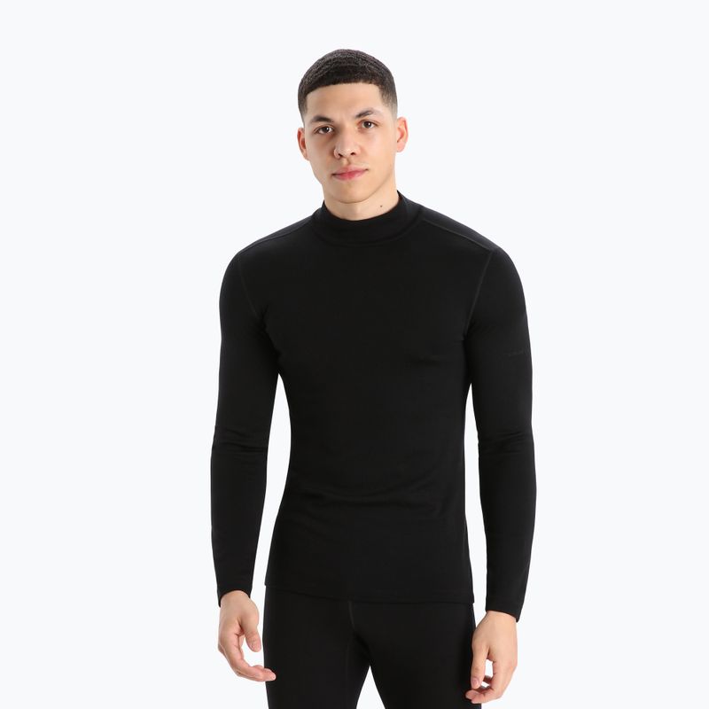 Pánska termoaktívna mikina icebreaker 260 Tech Turtleneck black