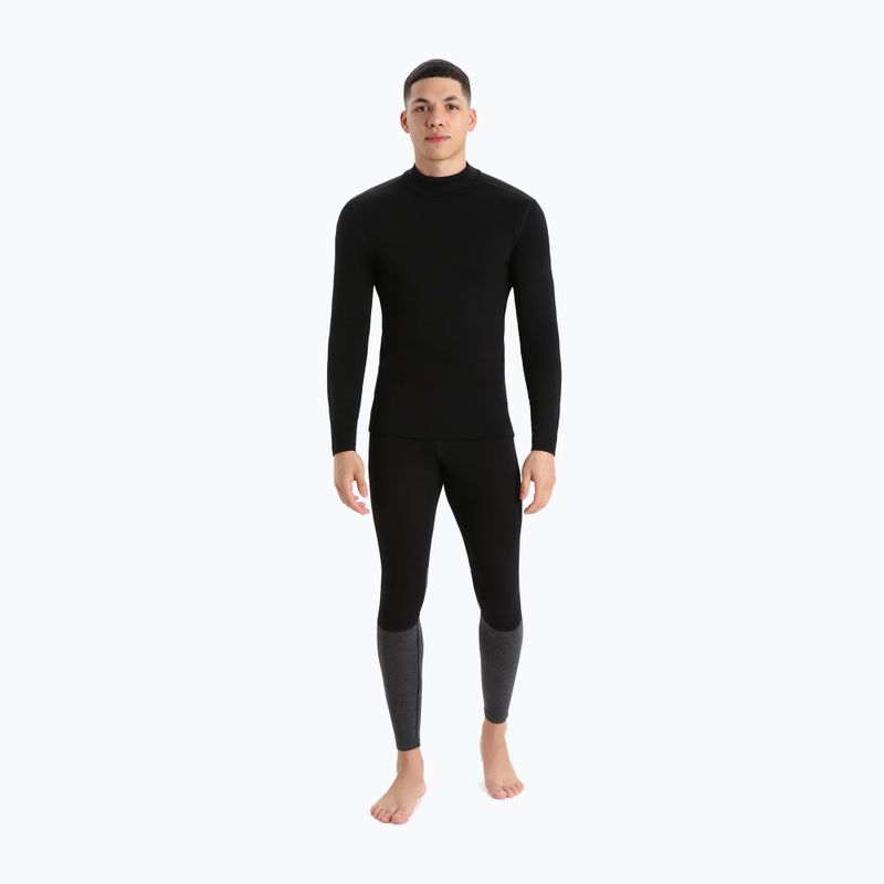 Pánska termoaktívna mikina icebreaker 260 Tech Turtleneck black 5