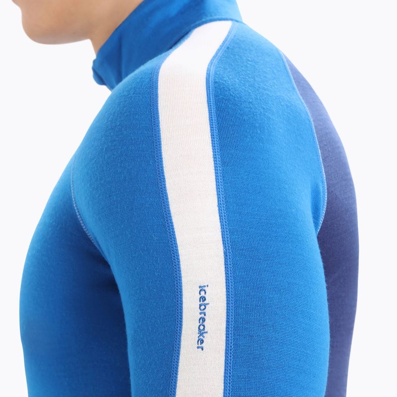 Termoaktívna pánska mikina icebreaker ZoneKnit 260 Half Zip lazurite/royal navy/snow/cb 6