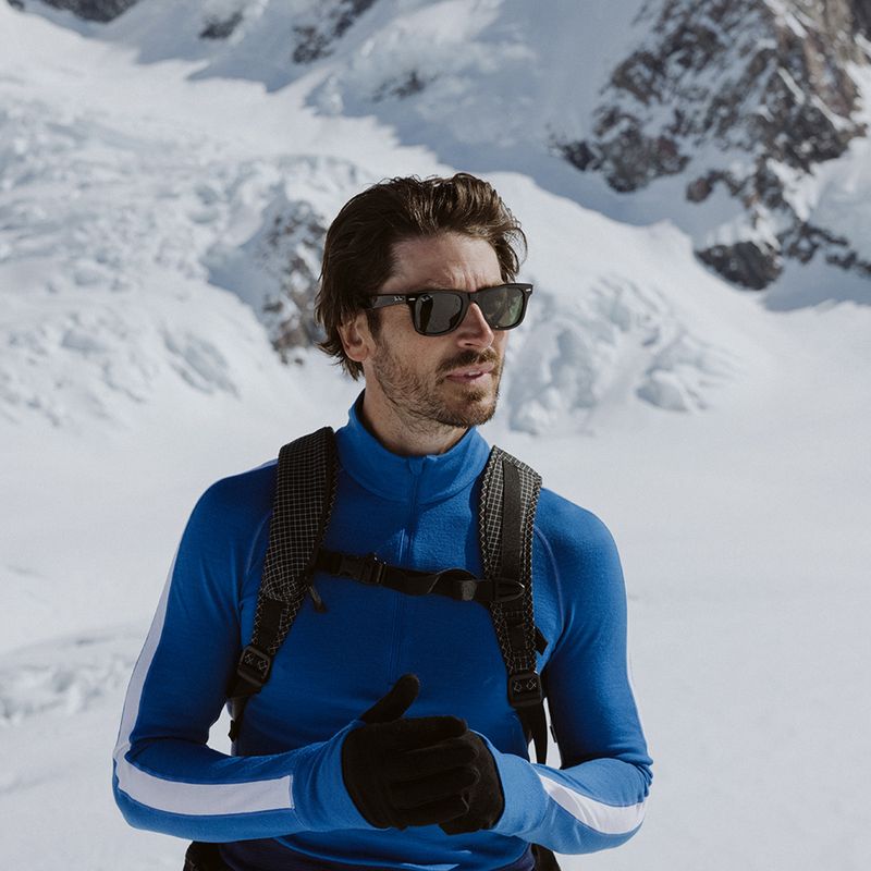 Termoaktívna pánska mikina icebreaker ZoneKnit 260 Half Zip lazurite/royal navy/snow/cb 11