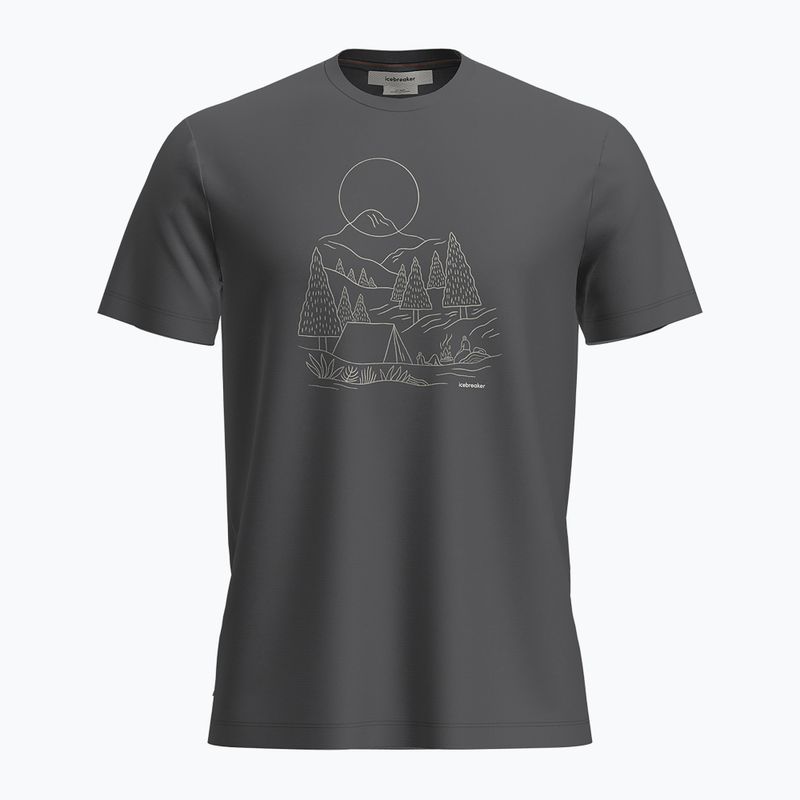 Pánske trekingové tričko Icebreaker Merino 150 Tech Lite III SS Sunset Camp obsidian