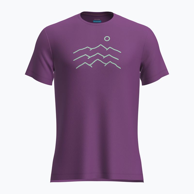 Pánske trekingové tričko Icebreaker Merino 125 Cool-Lite Sphere Tee Across The Peaks passion