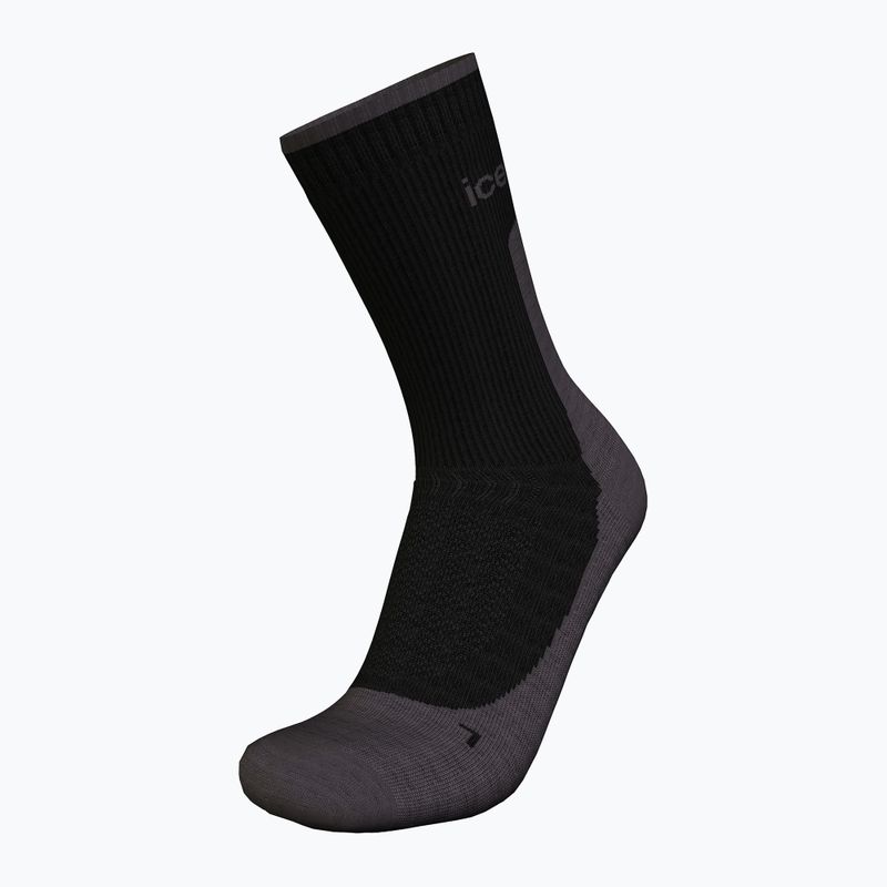 Pánske trekingové ponožky Icebreaker Merino Hike+ Light Crew black/obsidian