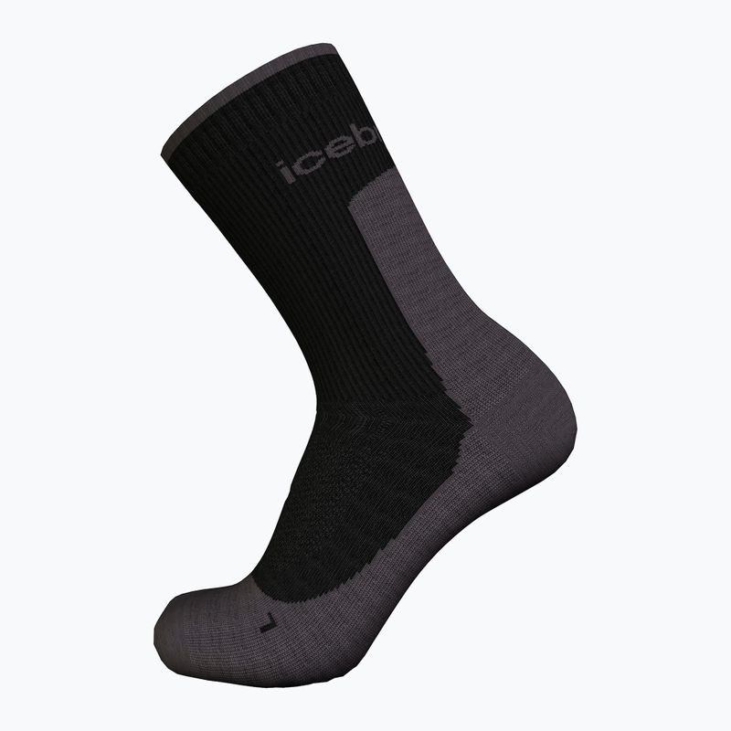 Pánske trekingové ponožky Icebreaker Merino Hike+ Light Crew black/obsidian 3
