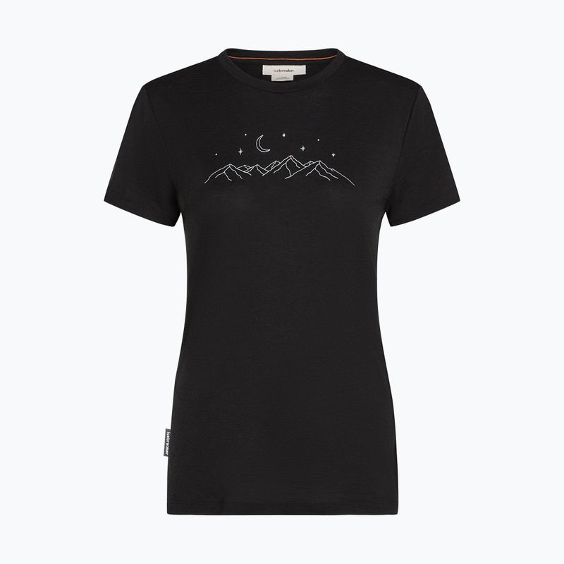Dámske trekingové tričko icebreaker Merino 150 Tech Lite SS Tee Sparkling Stars black 6