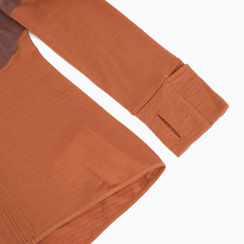 Dámska trekingová mikina icebreaker Merino 200 Realfleece Descender Zip Hoodie dusty clay 4