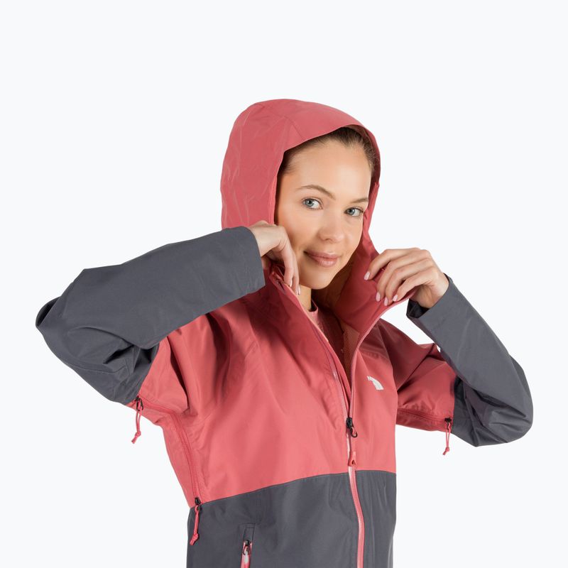 Dámska bunda do dažďa The North Face Diablo Dynamic JKT grey-pink NF0A555W59L1 7