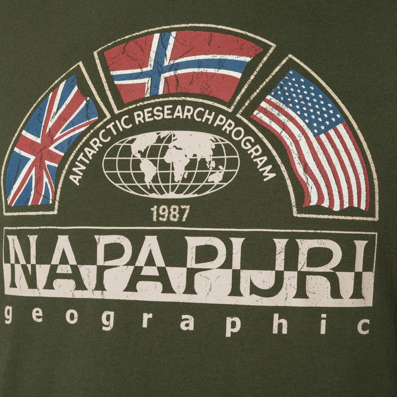 Pánske tričko Napapijri NP0A4G34 verde 7