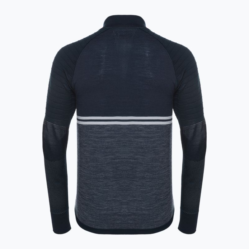 Pánska termálna mikina Smartwool Intraknit Merino Tech 1/4 Zip navy blue 16670 2