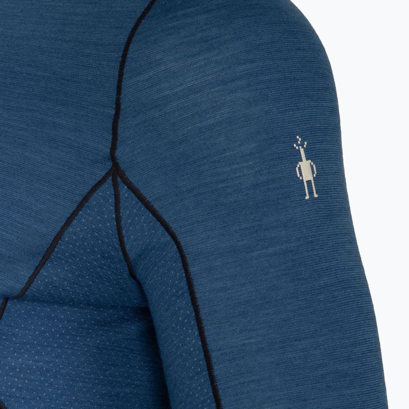 Pánska termoaktívna mikina Smartwool Merino Sport Crew laguna blue/deep navy 3