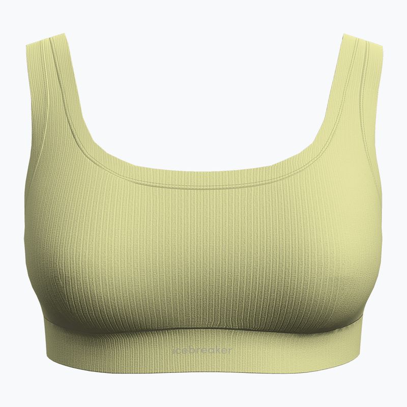 Termoaktívna podprsenka Icebreaker Merino Rib Lotus citrínová 