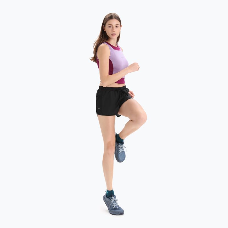Dámska termoregulačná tričko icebreaker Zoneknit Cropped Bra-Tank purple gaze 5