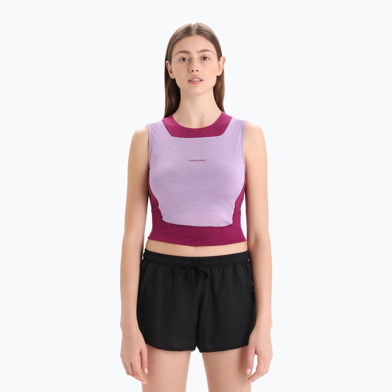 Icebreaker dámske termo tielko Zoneknit Cropped Bra-Tank fialové IB0A56FC8231 8