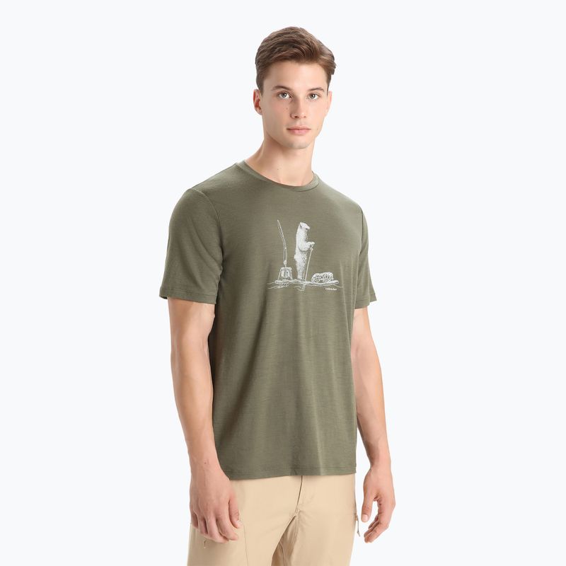 Pánske termo tričko Icebreaker Tech Lite II Polar Paddle green IB0A56NA0691