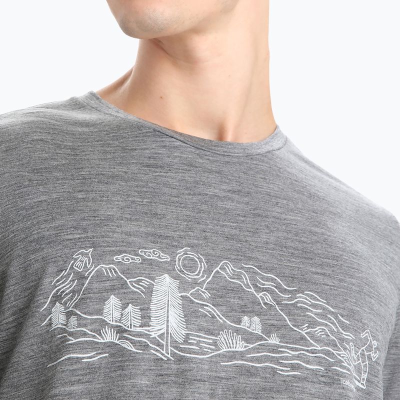 Pánske termo tričko Icebreaker Tech Lite II Nature Sprint sivé IB0A56NB0041 4