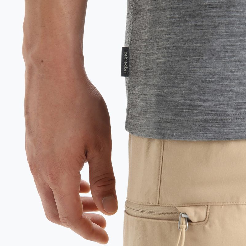 Pánske termo tričko Icebreaker Tech Lite II Nature Sprint sivé IB0A56NB0041 5