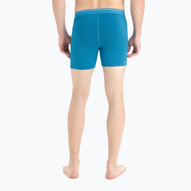 Pánske termo boxerky Icebreaker Anatomica Geo Blue 103029 5