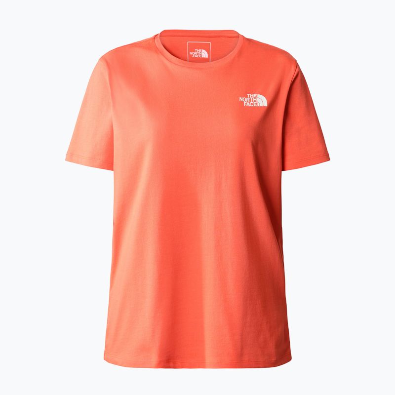 Dámske trekingové tričko The North Face Foundation Graphic orange NF0A55B2LV31 5
