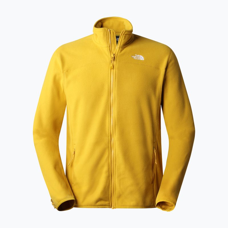 Pánska fleecová mikina The North Face 100 Glacier FZ yellow NF0A5IHQH9D1