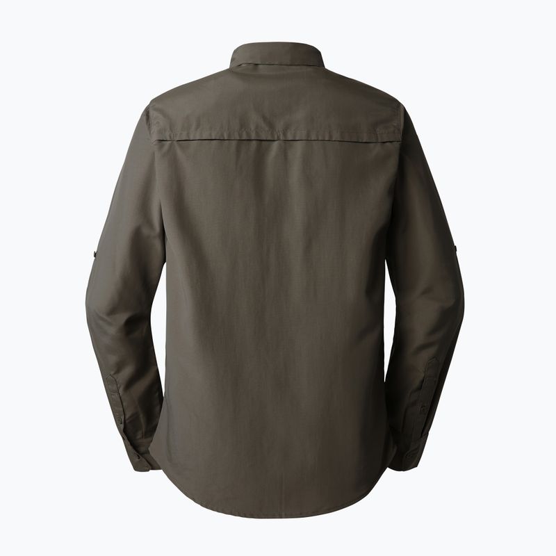 Pánske turistické tričko The North Face Sequoia LS green NF0A4T1821L1 2