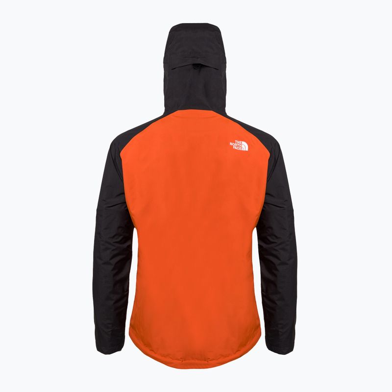 Pánska bunda do dažďa The North Face Stratos black-orange-red NF00CMH9IMV1 2