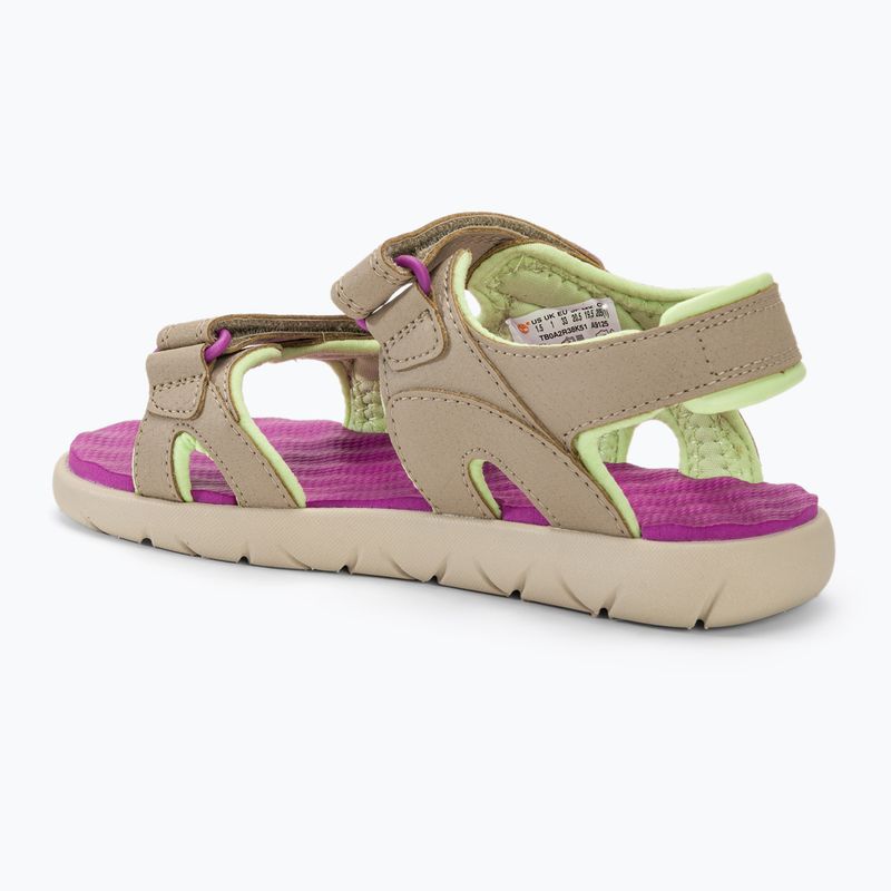 Timberland Perkins Row 2 Strap pure cashmere junior sandále 3