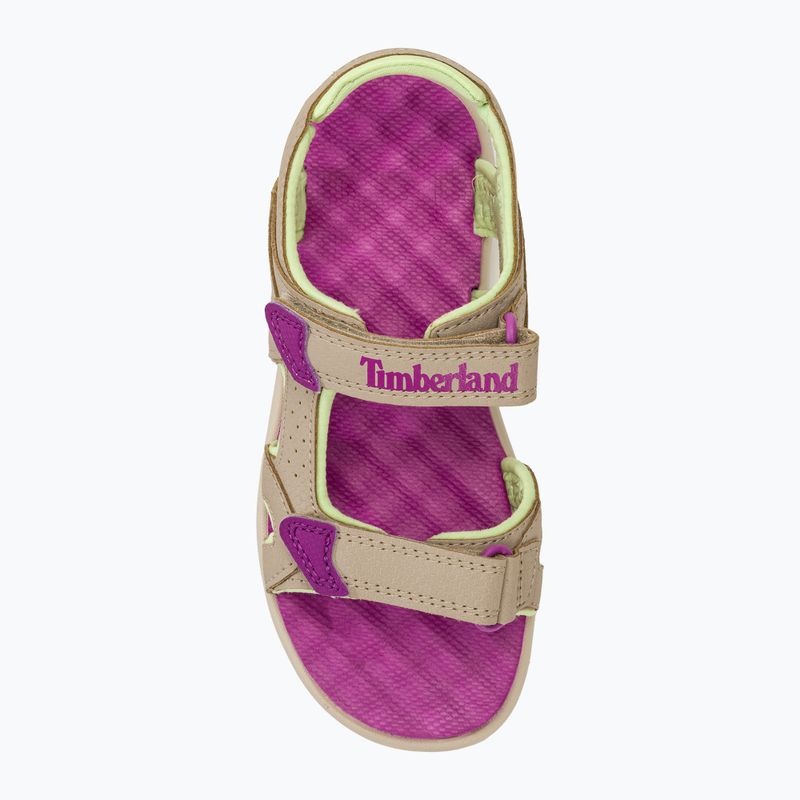 Timberland Perkins Row 2 Strap pure cashmere junior sandále 5