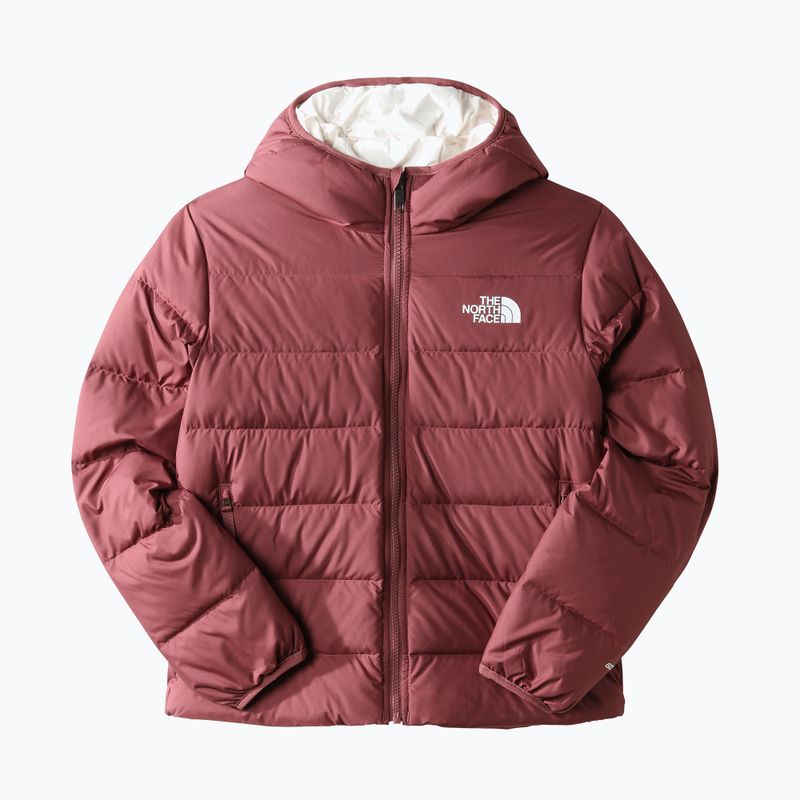 Detská páperová bunda The North Face Printed Revrs North Down Hooded pink NF0A7WOY6R41