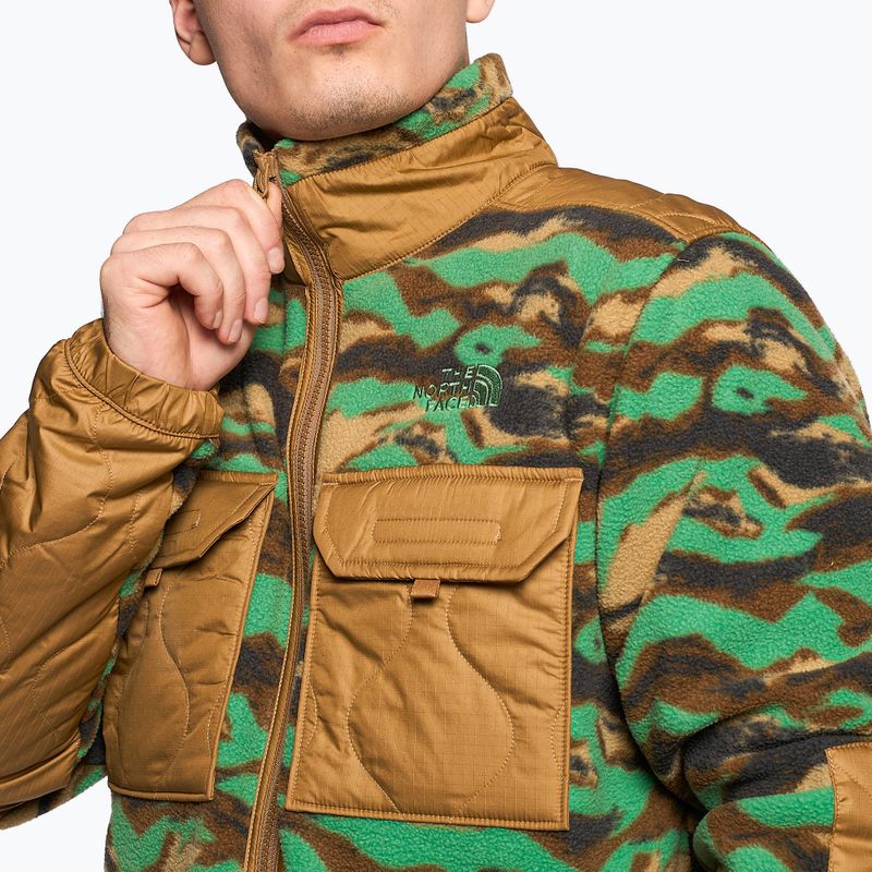 Pánska trekingová mikina The North Face Royal Arch FZ hnedá a zelená NF0A7UJBIOO1 3