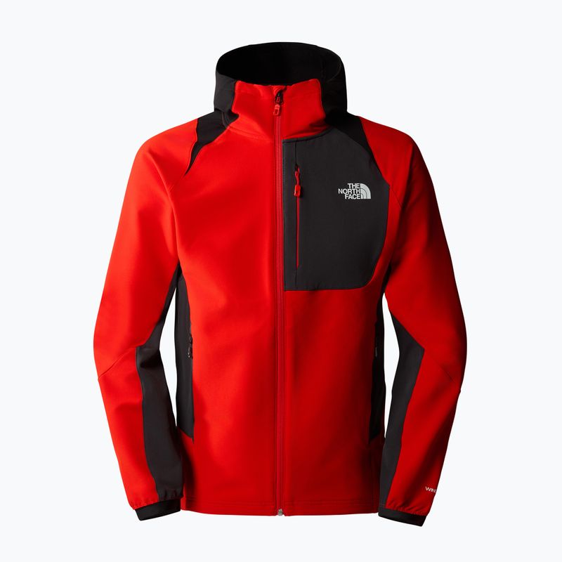 Pánska softshellová bunda The North Face AO Softshell Hoodie red NF0A7ZF5IJN1