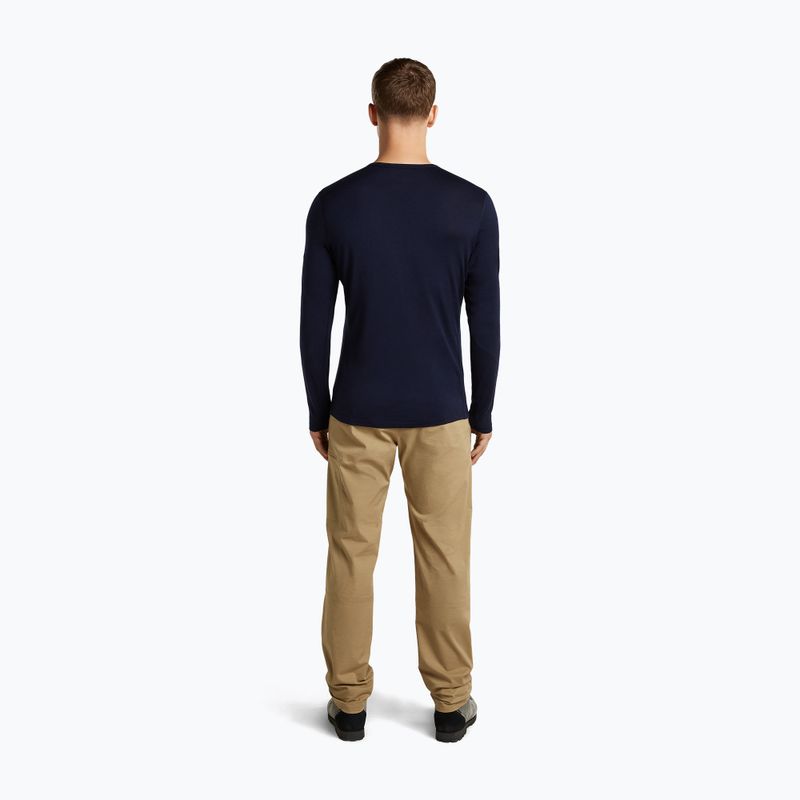 Pánske tričko longsleeve icebreaker Merino 200 Oasis Crewe SkiingYeti midnight navy 5